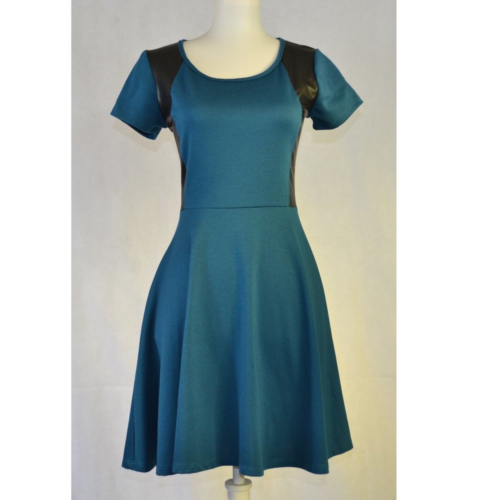 Leather Insert Dress